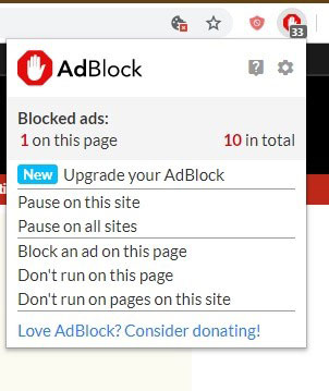 ABP có lợi thế hơn một chút so với AdBlock, với nhiều nền tảng được hỗ trợ hơn