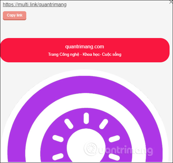 Link chia sẻ trang