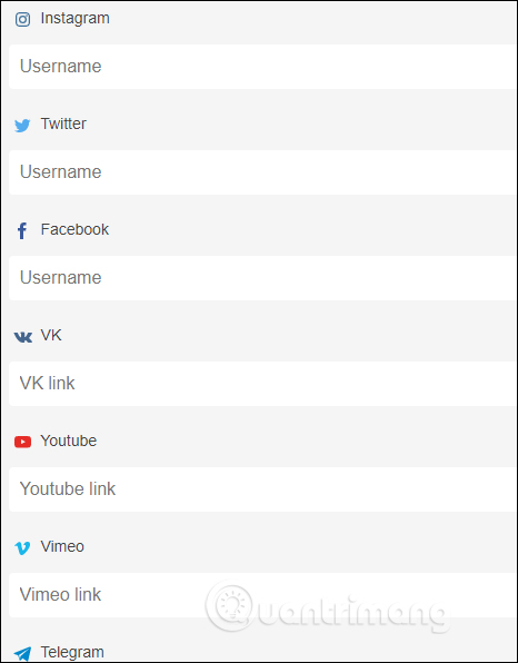Chia sẻ tài khoản mạng xã hội