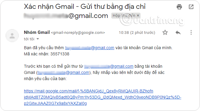 Các đường dẫn xác nhận truy cập