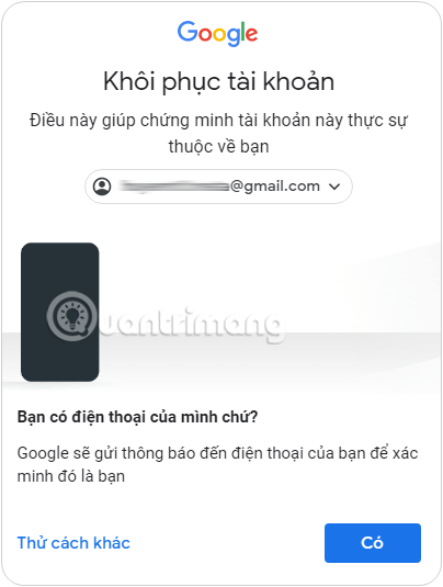 Xác minh bằng điện thoại nếu có thiết bị ở cạnh