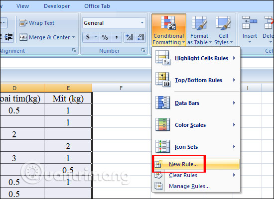 Cách tìm ô trống Excel, tô màu ô trống trong Excel - Ảnh minh hoạ 9