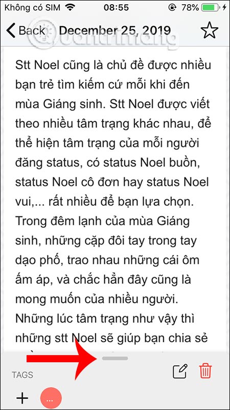 Mở giao diện tùy chọn