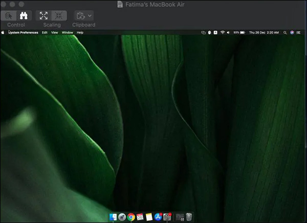 Hiện màn hình thiết bị khác