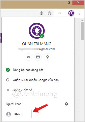 Bật chế độ Guest Mode khi dùng chung Chrome với người khác
