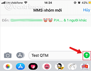 Gửi tin nhắn cho nhiều người trong danh bạ iPhone