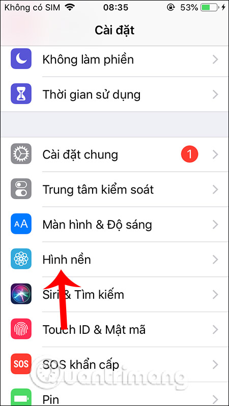 Cài đặt iPhone