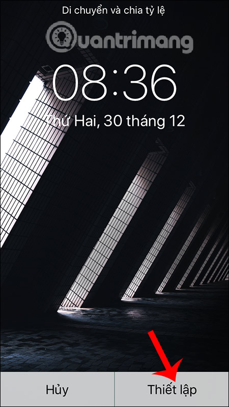 Chọn Thiết lập