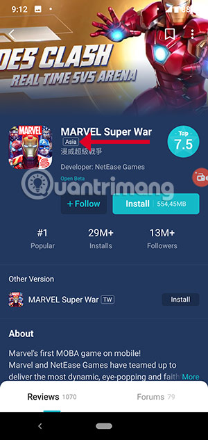 Cách tải Marvel Super War cho iOS và Android