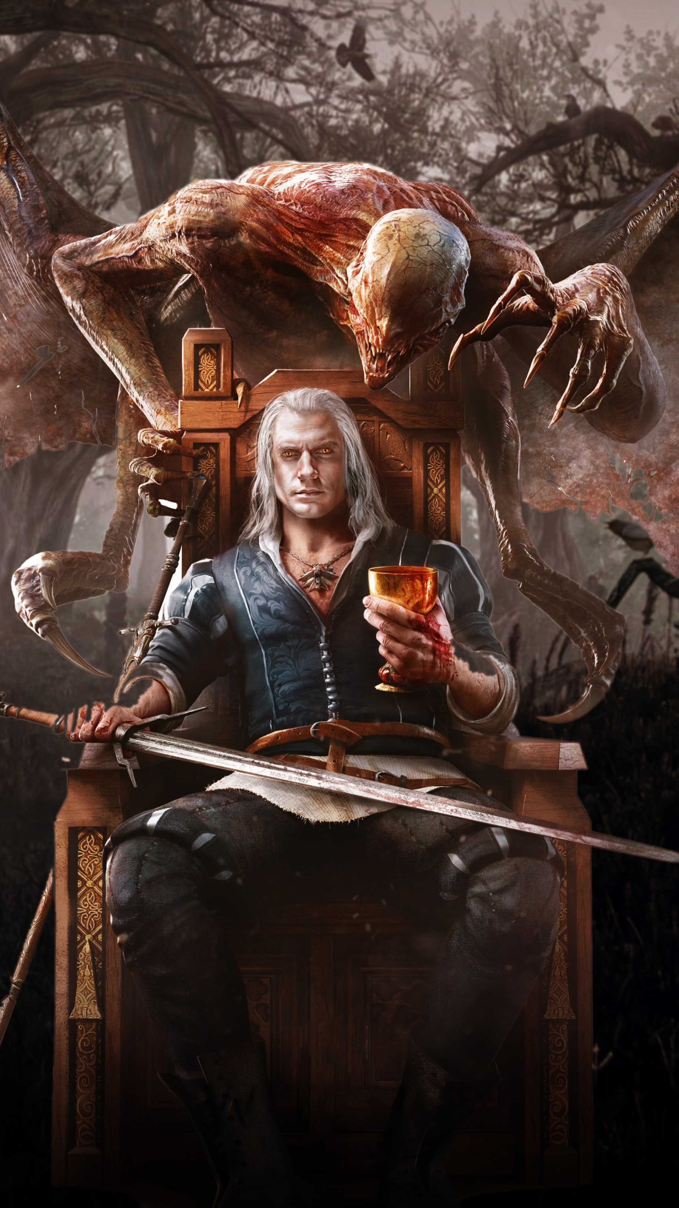 anh nen the witcher iphone