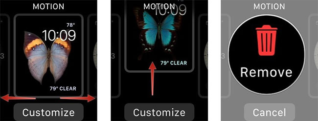 Cách xóa mặt đồng hồ qua Apple Watch