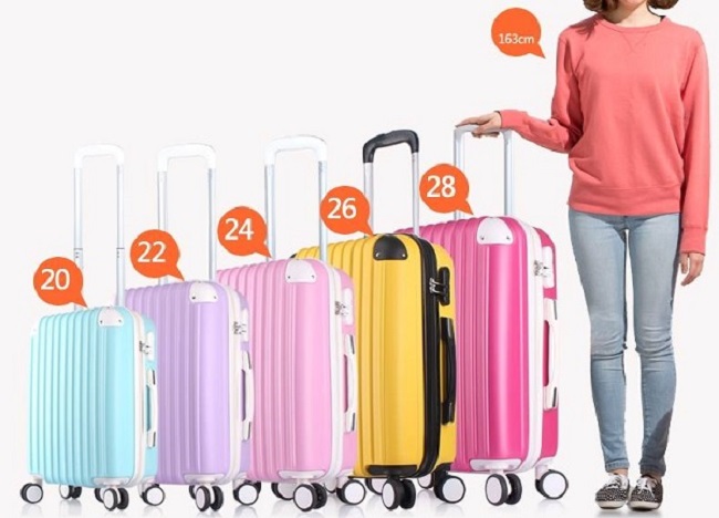 Lựa chọn kích thước vali kéo phù hợp với nhu cầu sử dụng.