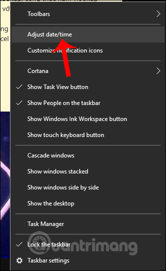 Adjust date/time