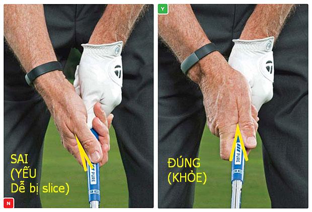 Tư thế cầm gậy chơi golf