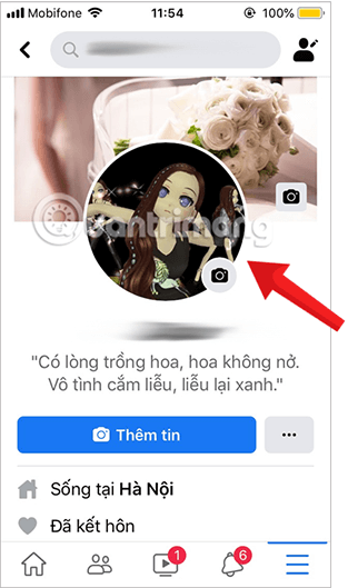 Cách làm avatar video Facebook trên máy tính