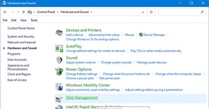 Cách thêm Disk Management vào Control Panel trong Windows 10/8/7