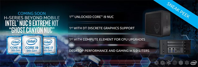 Mẫu máy tính NUC mới của Intel