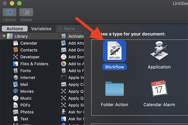 Mở Workflow