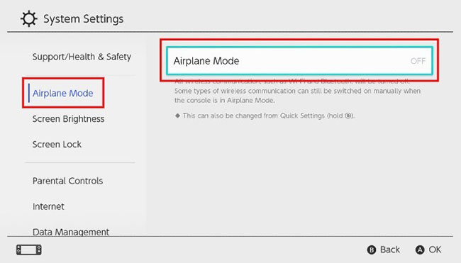 Bật Airplane Mode
