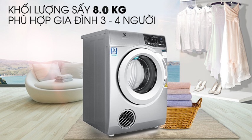 Máy sấy Electrolux UltimateCare 500 EDS805KQSA