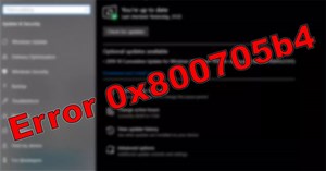 Cách sửa lỗi Windows Update 0x800705b4