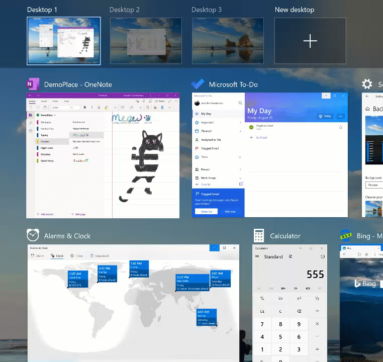 Đổi tên desktop ảo trong Windows 10