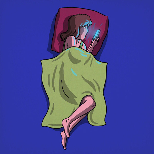 Sử dụng quá lâu trước khi ngủ