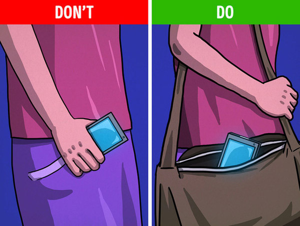 Để điện thoại tiếp xúc trực tiếp với da