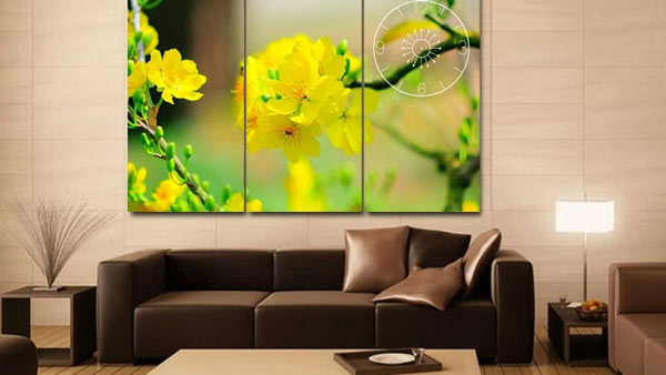 Trang trí tường nhà ngày Tết