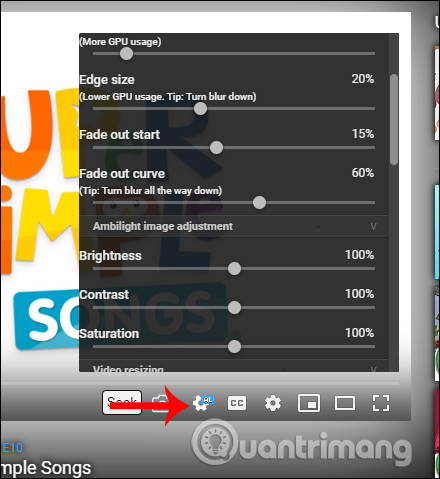 Chỉnh giao diện xem 