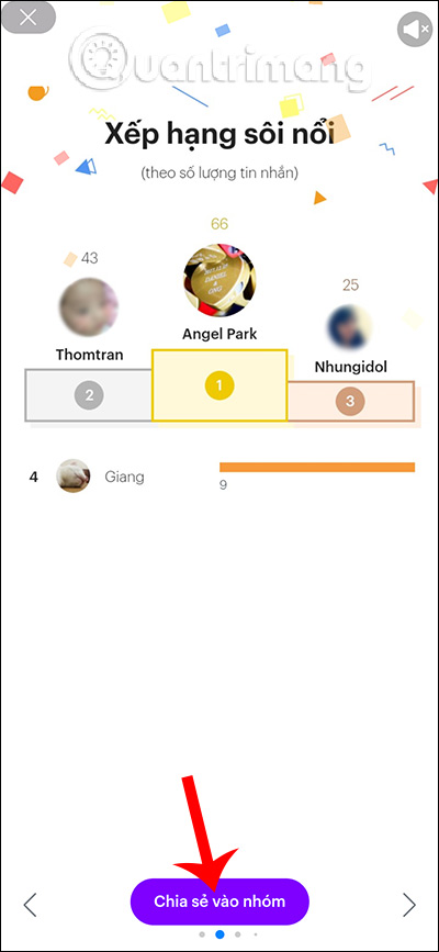 Bảng xếp hạng thành viên