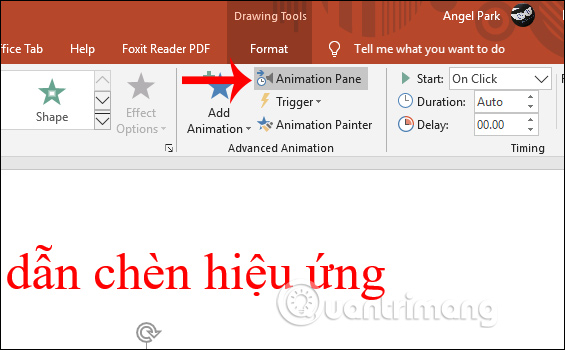 Cách làm mờ chữ xuất hiện trong PowerPoint - Ảnh minh hoạ 2