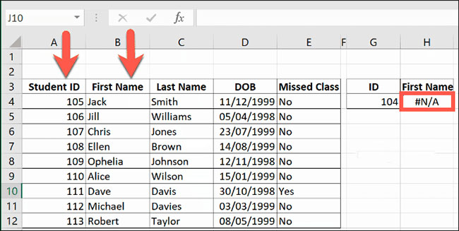 Cách khắc phục lỗi VLOOKUP trong Excel