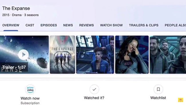 Bạn có thể chọn “Watched it?” hoặc “Watchlist”