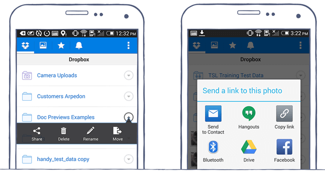 Sử dụng Dropbox để truyền file, gửi dữ liệu cho người khác