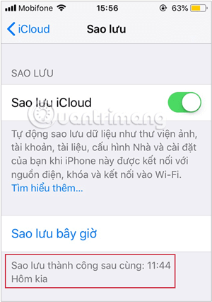 Chọn Erase All Content and Settings