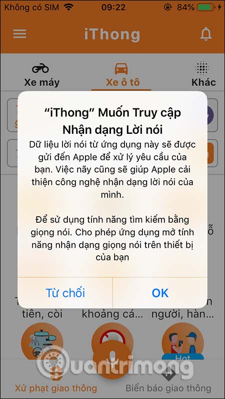 Cho phép dùng micro