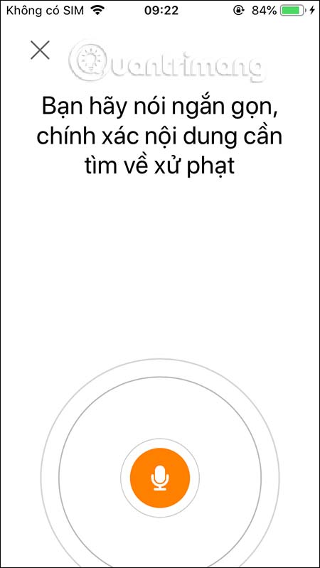 Tìm mức phạt qua giọng nói