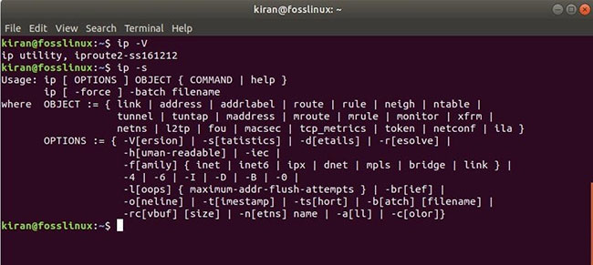 Lệnh ip trong Linux