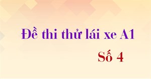 Thi thử bằng lái xe A1 đề 4