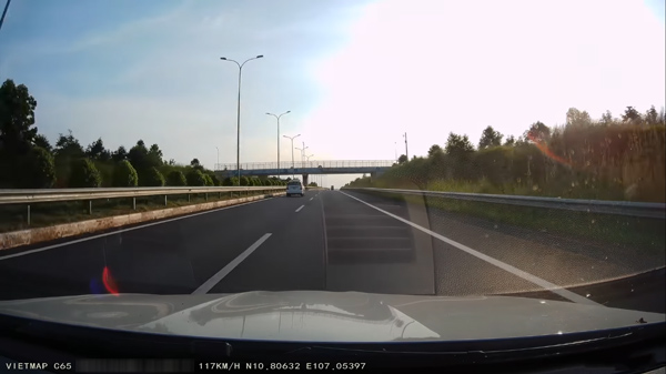 Hình ảnh thu được từ camera hành trình Vietmap C65