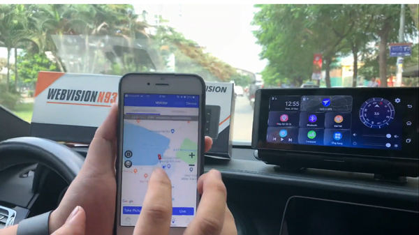 Sử dụng ứng dụng CarAssist để kết nối camera Webvision với điện thoại