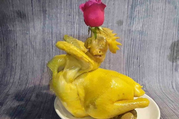 Cách bày gà cúng