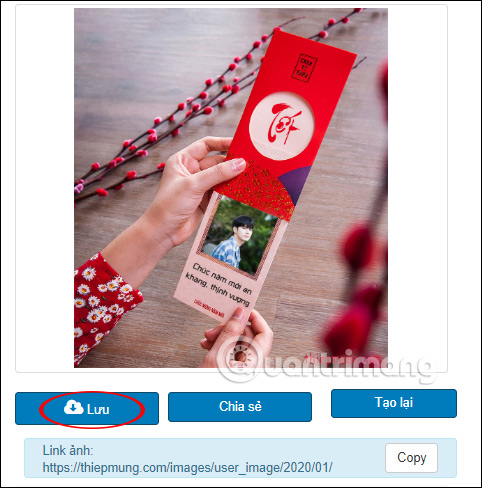 Tải ảnh ghép bao lì xì