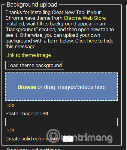 Tải ảnh nền New tab 