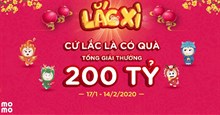 Lắc xì MoMo nhận ngay 100 triệu trong đêm giao thừa