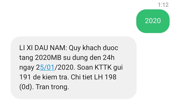 Viettel lì xì khách hàng