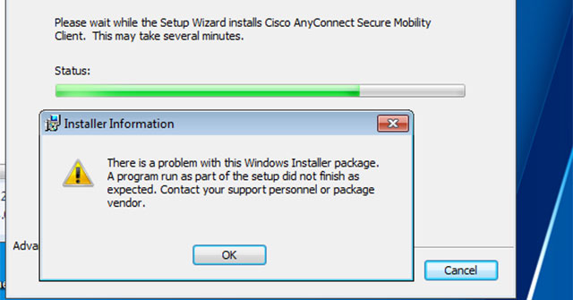 Cách sửa lỗi "Problem With This Windows Installer Package"