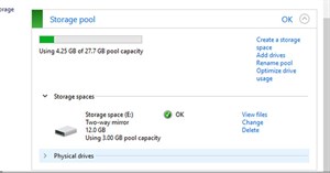 Thay đổi Storage Space trong Storage Pool trên Windows 10