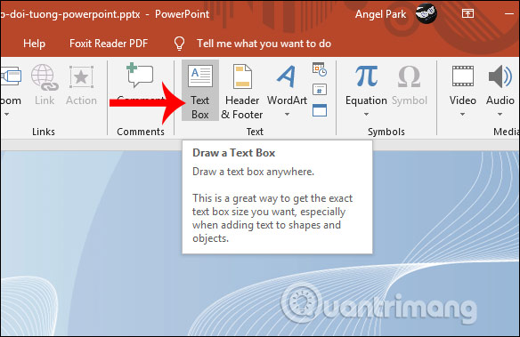 Nhấn vào ảnh để phóng to Chèn text box